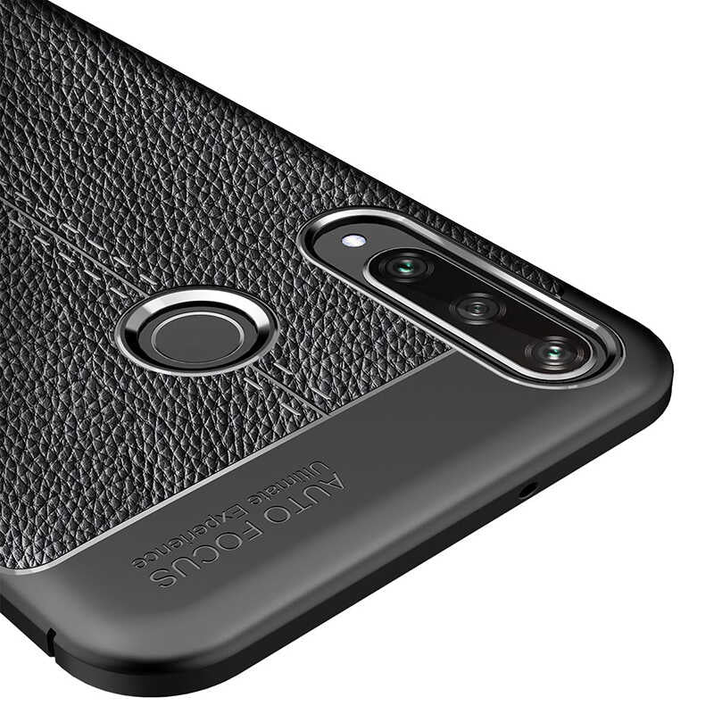 Huawei Y6P Kılıf Zore Niss Silikon Kapak Siyah