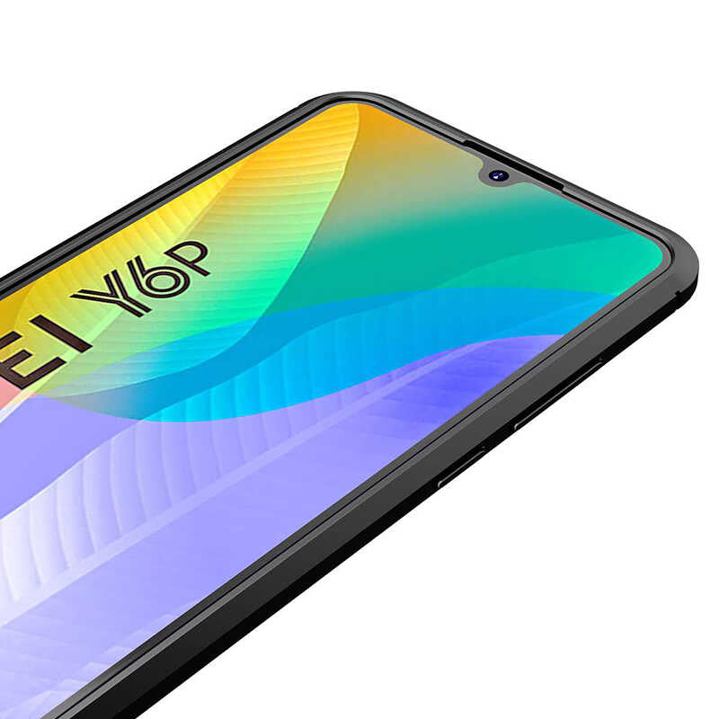Huawei Y6P Kılıf Zore Niss Silikon Kapak Siyah