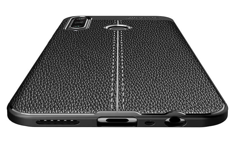 Huawei Y6P Kılıf Zore Niss Silikon Kapak Siyah