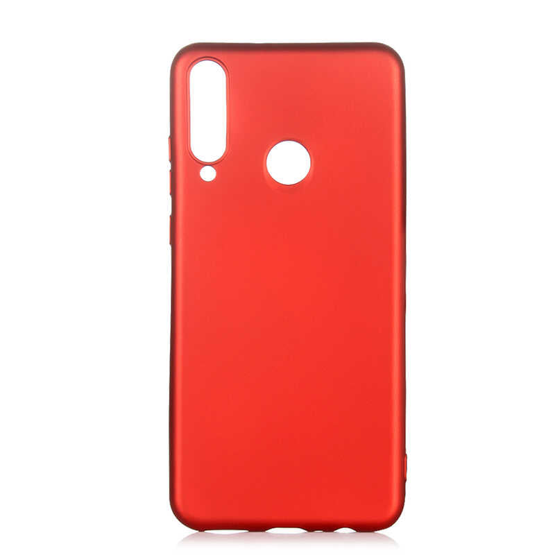 Huawei Y6P Kılıf Zore Premier Silikon Kapak Kırmızı