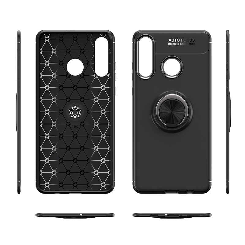 Huawei Y6P Kılıf Zore Ravel Silikon Kapak Kırmızı