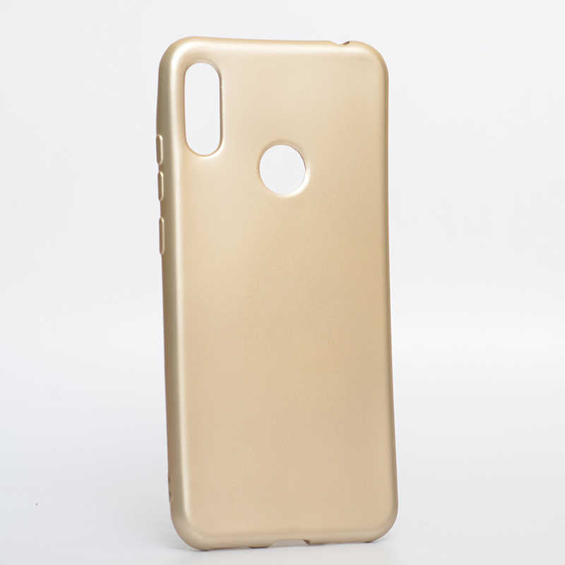 Huawei Y6S 2019 Kılıf Zore Premier Silikon Kapak Gold