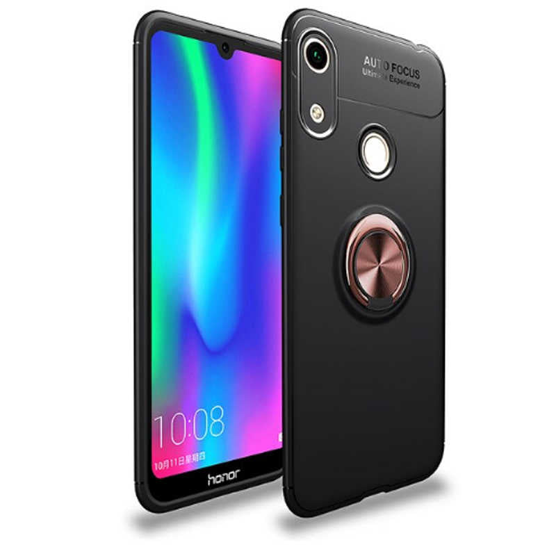 Huawei Y6S 2019 Kılıf Zore Ravel Silikon Kapak Siyah-Kırmızı