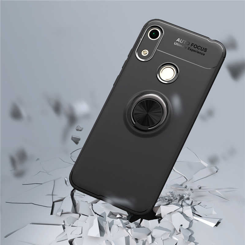 Huawei Y6S 2019 Kılıf Zore Ravel Silikon Kapak Siyah-Rose Gold
