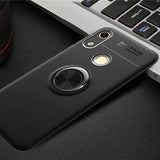Huawei Y6S 2019 Kılıf Zore Ravel Silikon Kapak Siyah