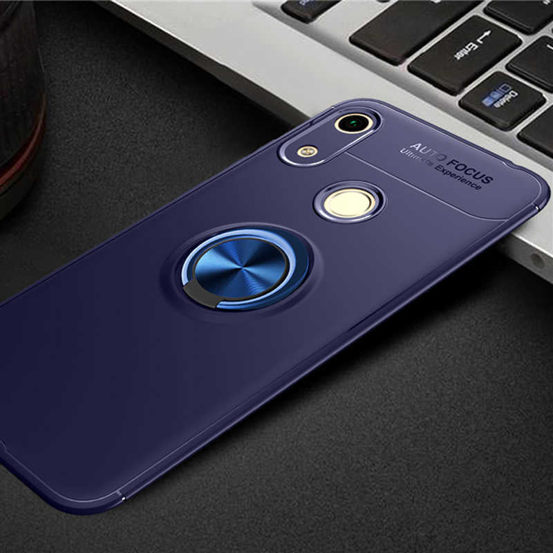 Huawei Y6S 2019 Kılıf Zore Ravel Silikon Kapak Mavi