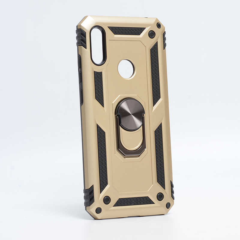 Huawei Y6S 2019 Kılıf Zore Vega Kapak Gold
