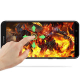 Huawei Y7 2018 Zore Kenarları Kırılmaya Dayanıklı Cam Ekran Koruyucu Siyah