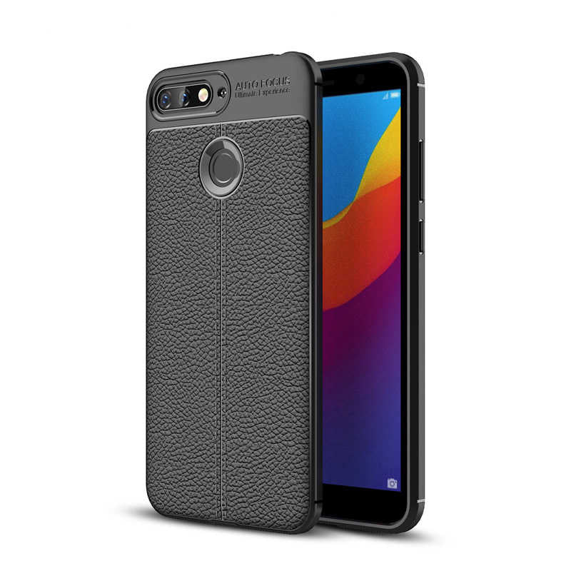 Huawei Y7 2018 Kılıf Zore Niss Silikon Kapak Gri