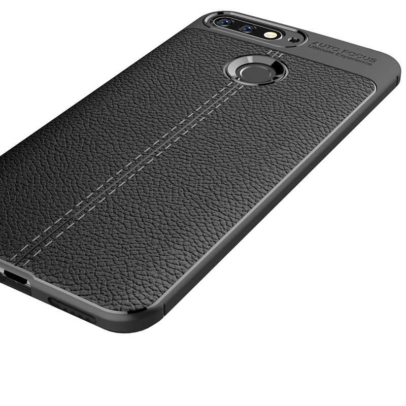 Huawei Y7 2018 Kılıf Zore Niss Silikon Kapak Siyah