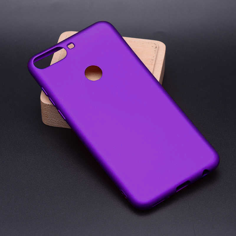 Huawei Y7 2018 Kılıf Zore Premier Silikon Kapak Gold