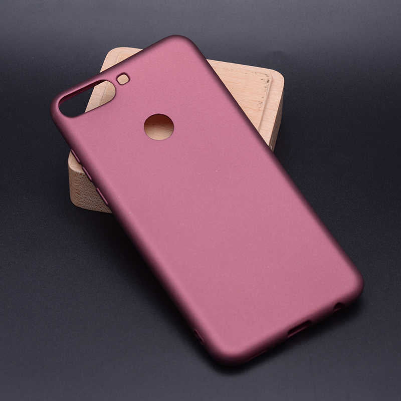 Huawei Y7 2018 Kılıf Zore Premier Silikon Kapak Gold