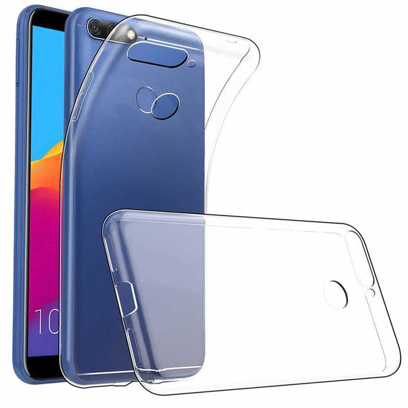 Huawei Y7 2018 Kılıf Zore Süper Silikon Kapak Renksiz