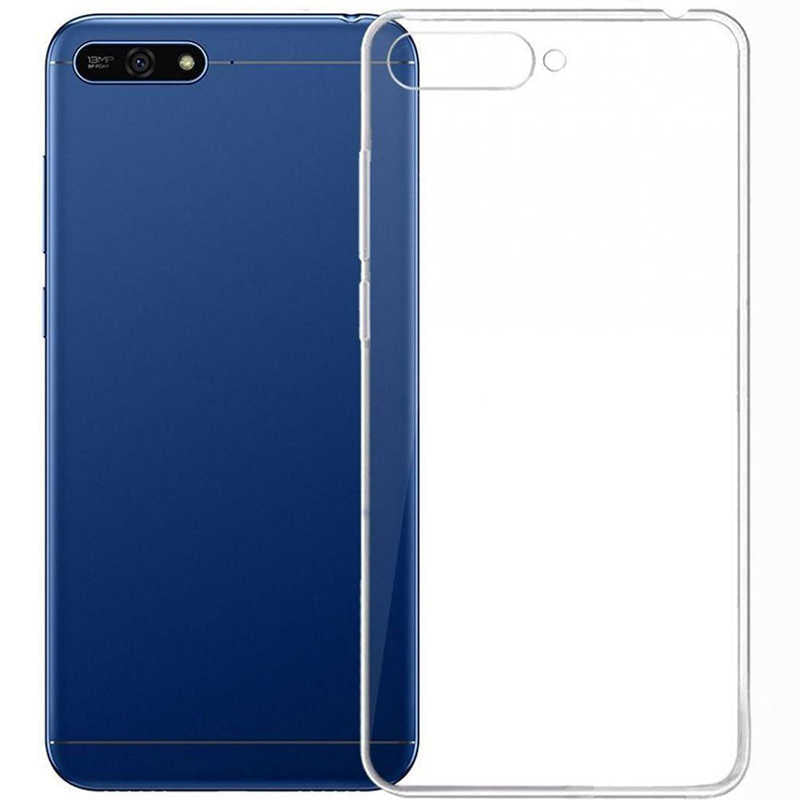 Huawei Y7 2018 Kılıf Zore Süper Silikon Kapak Renksiz