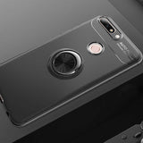 Huawei Y7 2018 Kılıf Zore Ravel Silikon Kapak Siyah