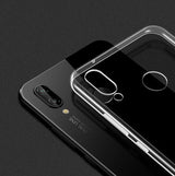 Huawei Y7 Prime 2019 Kılıf Zore Süper Silikon Kapak Renksiz