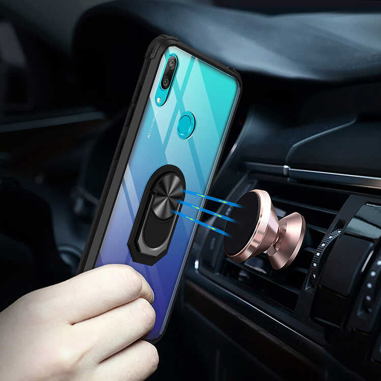 Huawei Y7 Prime 2019 Kılıf Zore Mola Kapak Siyah