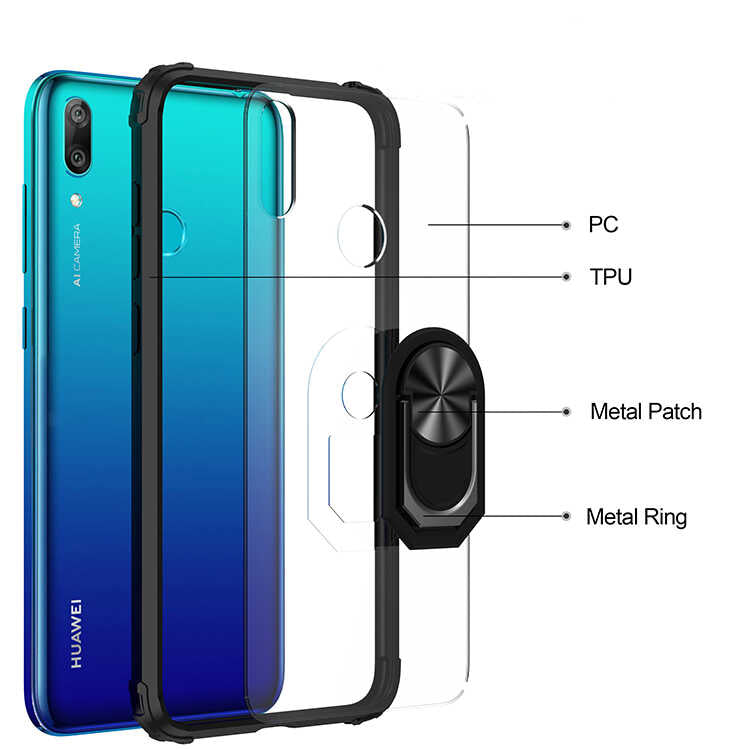 Huawei Y7 Prime 2019 Kılıf Zore Mola Kapak Kırmızı