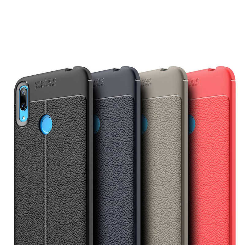 Huawei Y7 Prime 2019 Kılıf Zore Niss Silikon Kapak Siyah