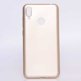 Huawei Y7 Prime 2019 Kılıf Zore Premier Silikon Kapak Gold