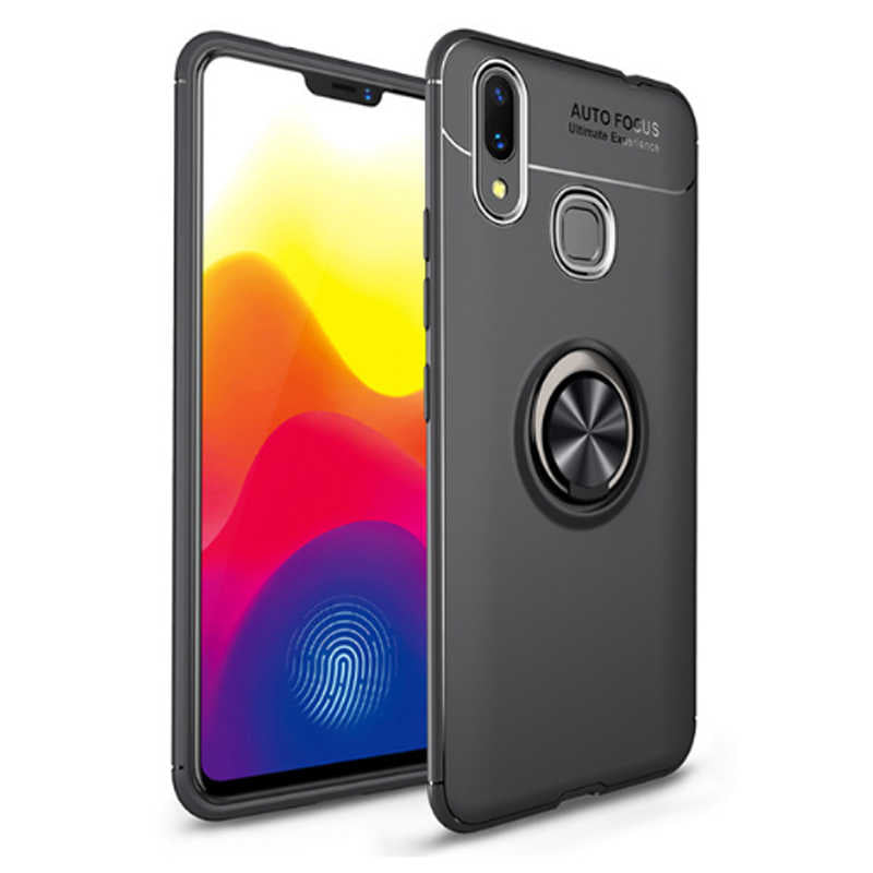 Huawei Y7 Prime 2019 Kılıf Zore Ravel Silikon Kapak Siyah-Rose Gold