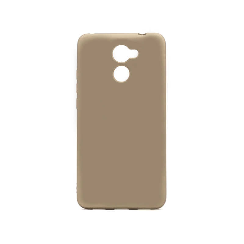 Huawei Y7 Prime Kılıf Zore Premier Silikon Kapak Gold