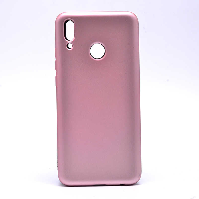 Huawei Y9 2019 Kılıf Zore Premier Silikon Kapak Mürdüm