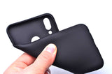 Huawei Y9 2019 Kılıf Zore Premier Silikon Kapak Mürdüm