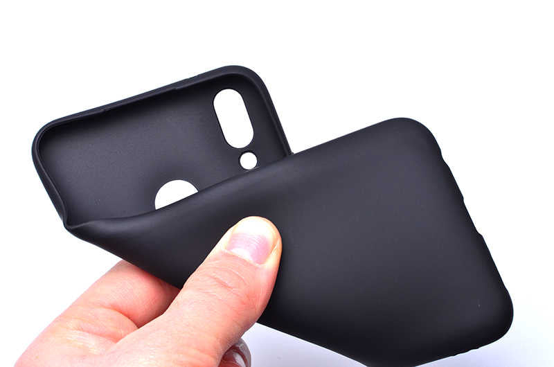 Huawei Y9 2019 Kılıf Zore Premier Silikon Kapak Mürdüm