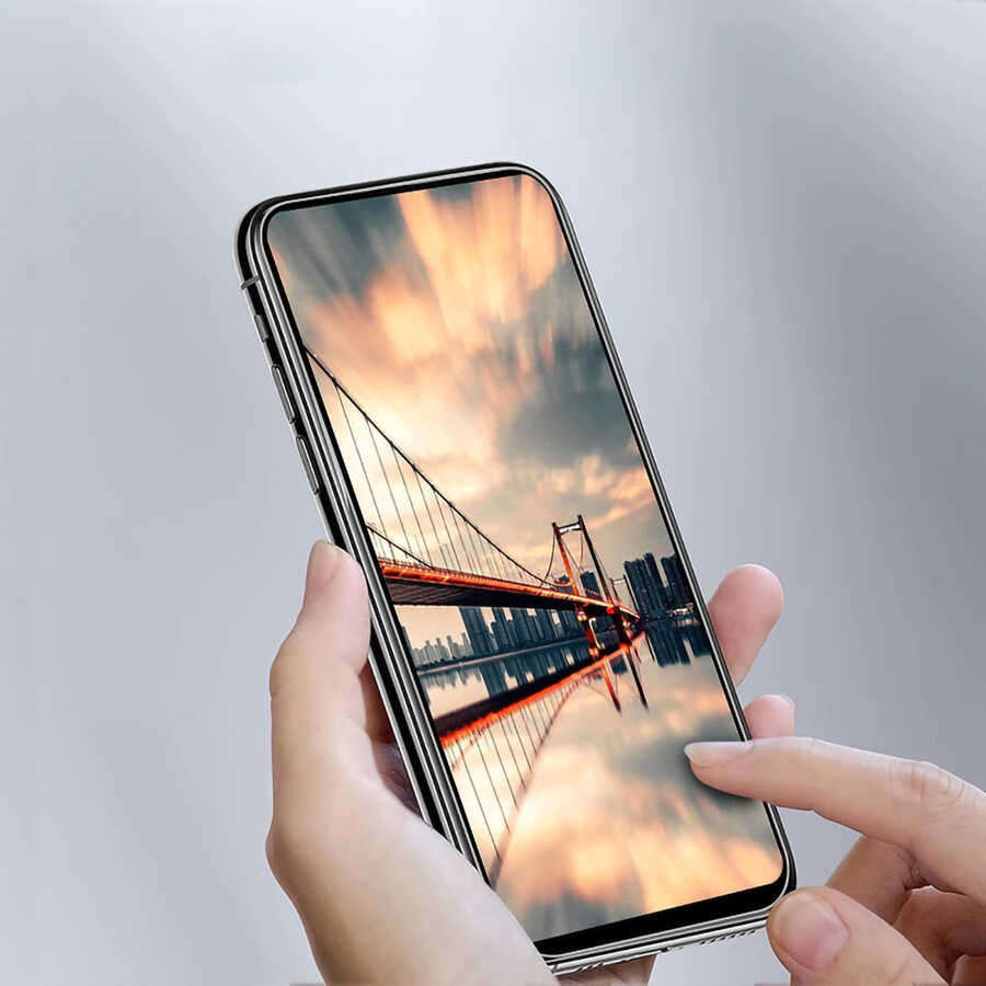Huawei Y9 Prime 2019 Davin 5D Cam Ekran Koruyucu Siyah