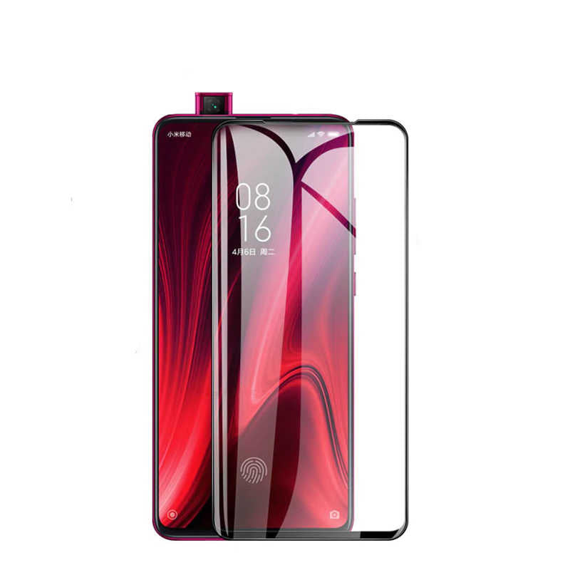 Huawei Y9 Prime 2019 Zore Kenarları Kırılmaya Dayanıklı Cam Ekran Koruyucu Siyah