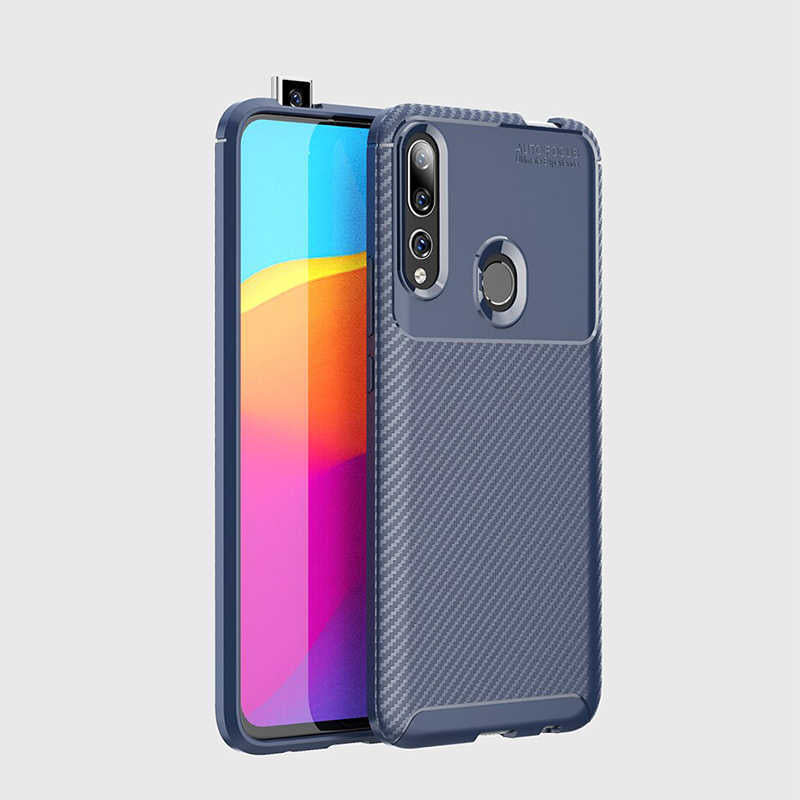 Huawei Y9 Prime 2019 Kılıf Zore Negro Silikon Kapak Lacivert