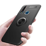 Huawei Y9 Prime 2019 Kılıf Zore Ravel Silikon Kapak Siyah-Rose Gold