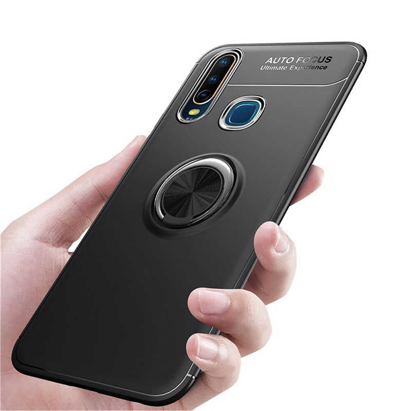 Huawei Y9 Prime 2019 Kılıf Zore Ravel Silikon Kapak Siyah-Kırmızı