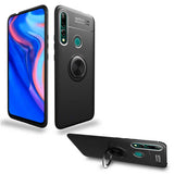 Huawei Y9 Prime 2019 Kılıf Zore Ravel Silikon Kapak Siyah-Kırmızı