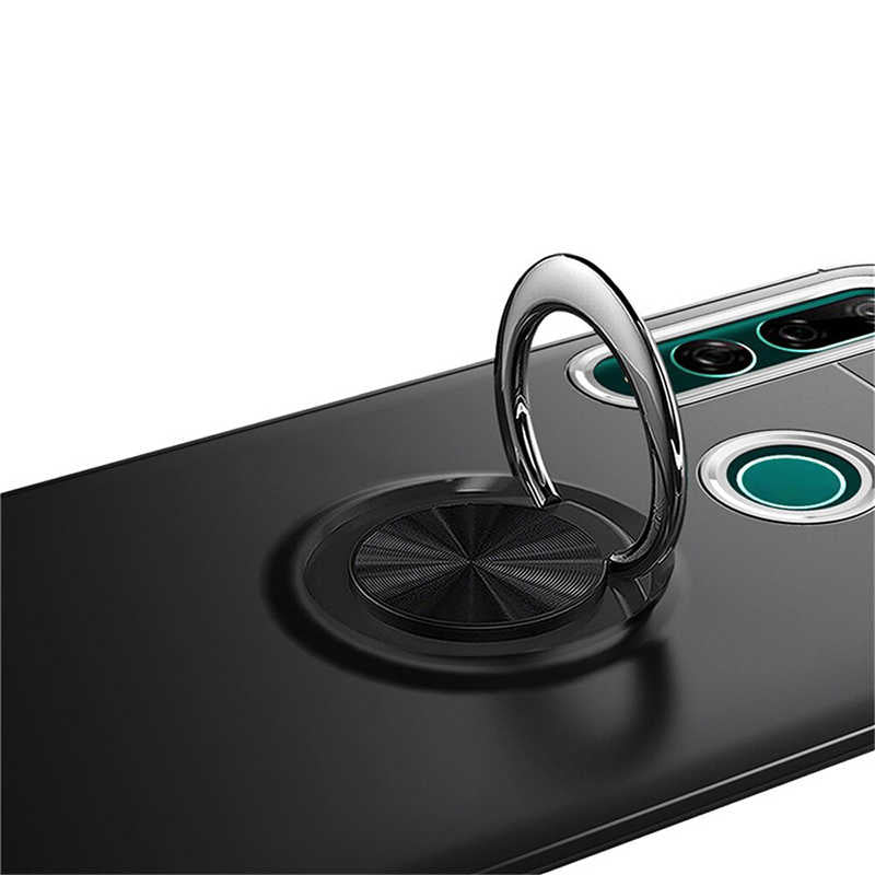 Huawei Y9 Prime 2019 Kılıf Zore Ravel Silikon Kapak Siyah-Kırmızı