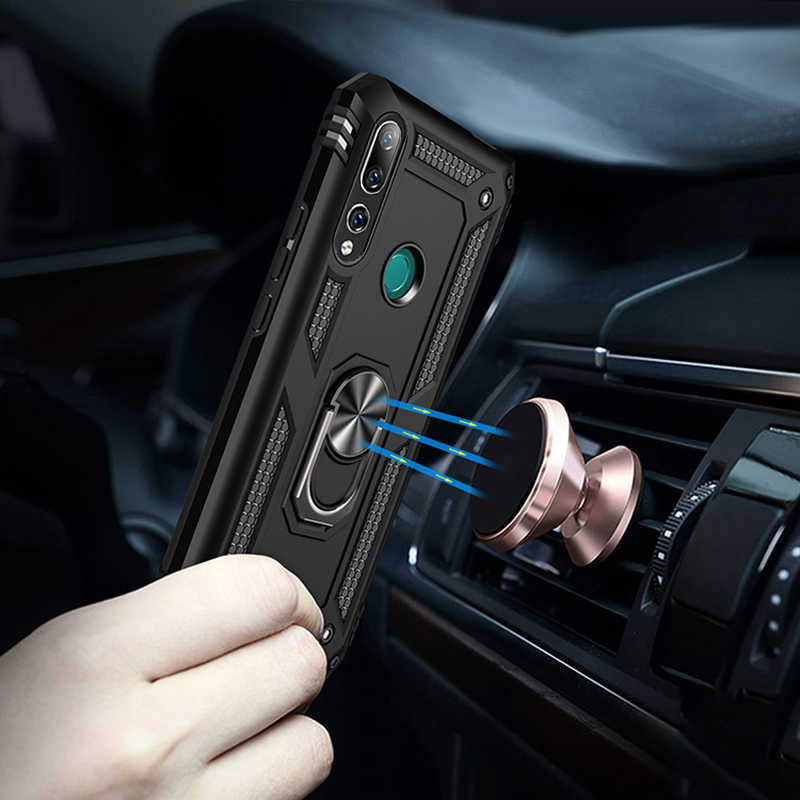 Huawei Y9 Prime 2019 Kılıf Zore Vega Kapak Gold