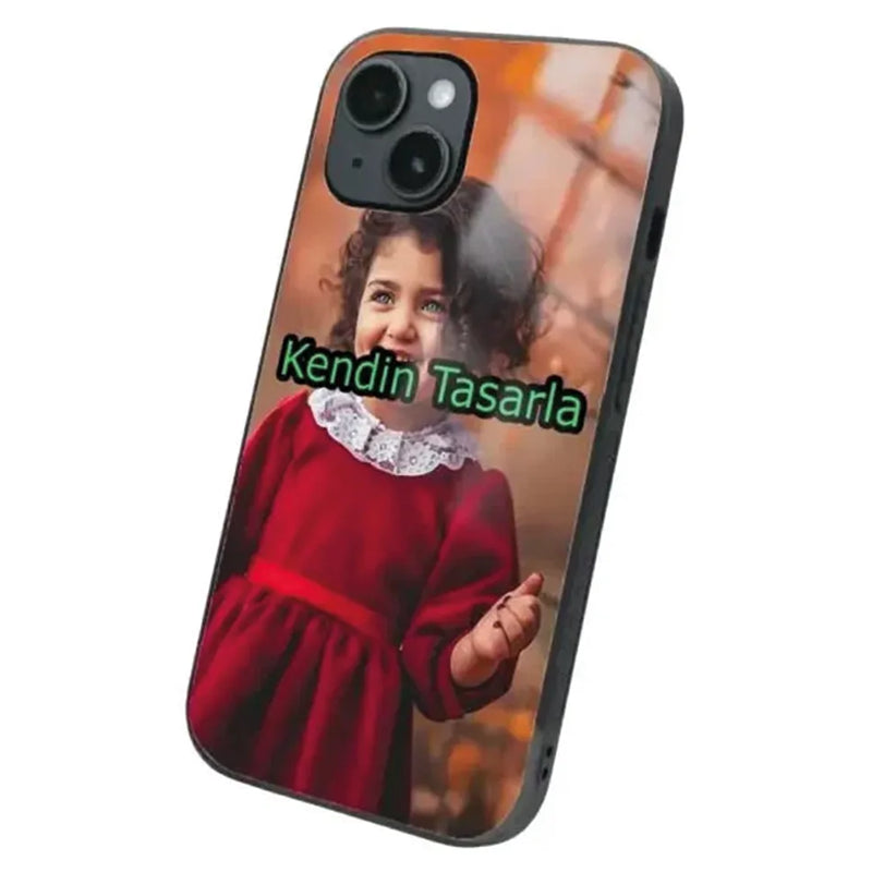 iPhone 14 Kılıf Tasarla Tamperli Glossy Cam Kapak 2