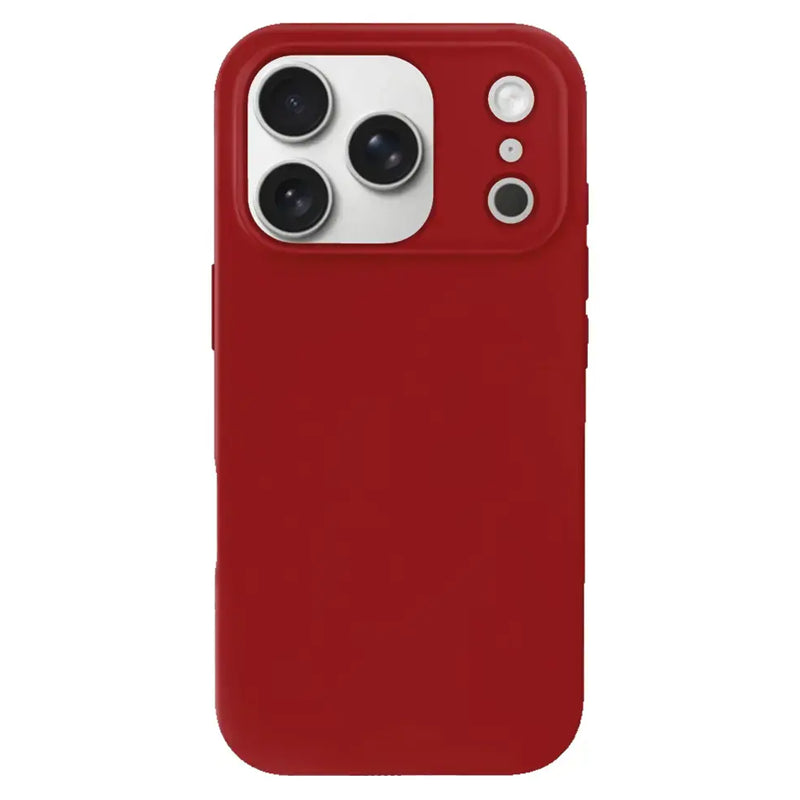 iPhone 17 Pro Kılıf Tasarla Lansman Dokulu Kapak Kırmızı