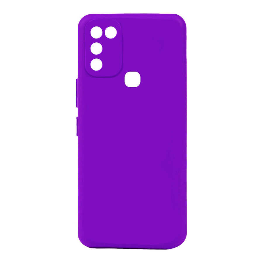 İnfinix Hot 10 Play Kılıf Zore Biye Silikon Mor