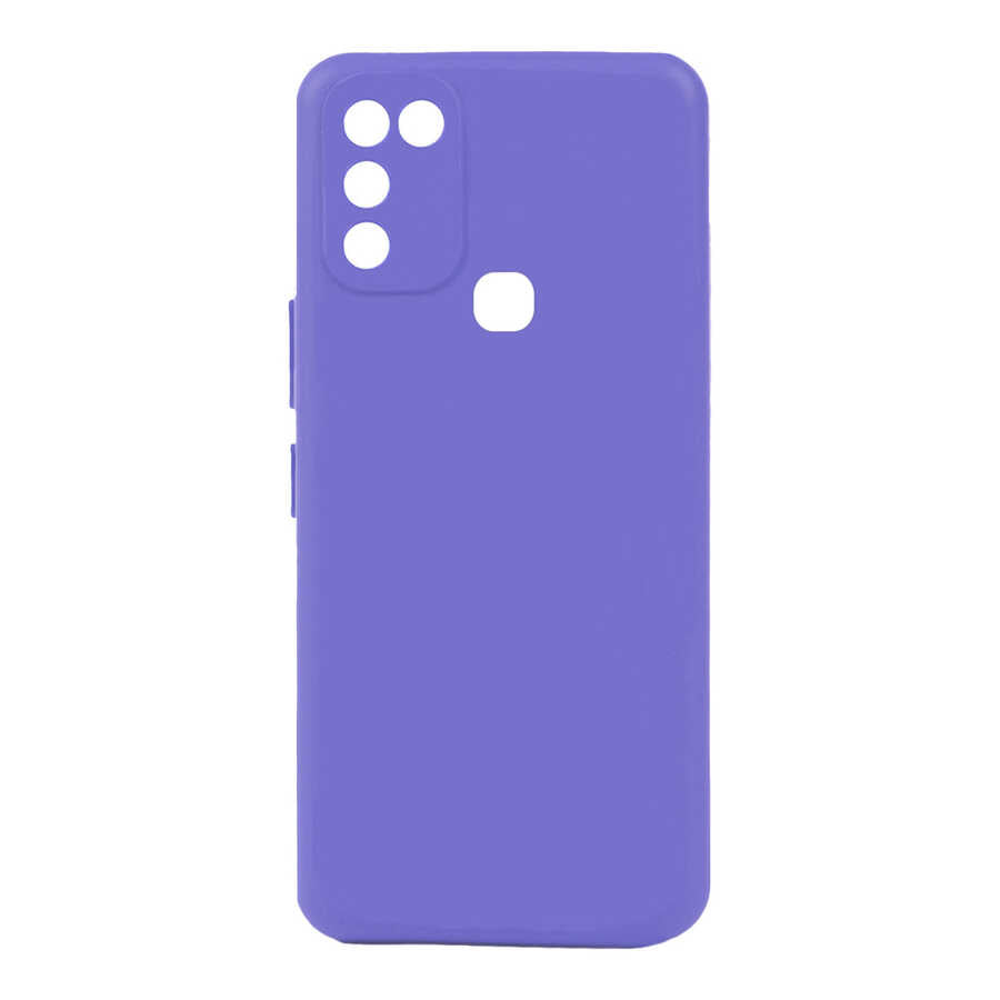 İnfinix Hot 10 Play Kılıf Zore Biye Silikon Lila