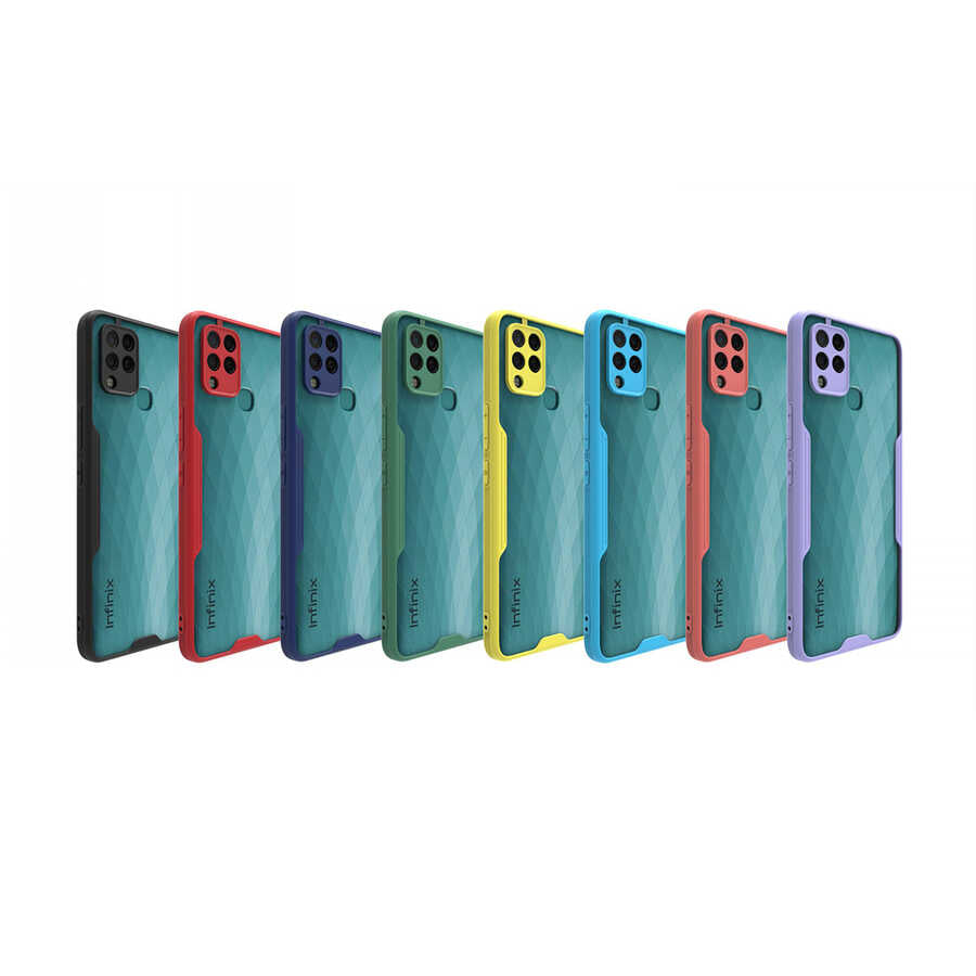 İnfinix Hot 10T Kılıf Zore Parfe Kapak Siyah