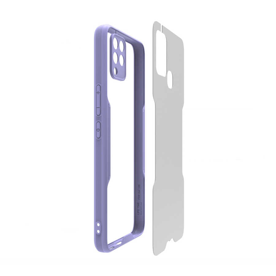 İnfinix Hot 10T Kılıf Zore Parfe Kapak Siyah