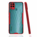 İnfinix Hot 10T Kılıf Zore Parfe Kapak Kırmızı