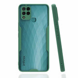İnfinix Hot 10T Kılıf Zore Parfe Kapak Koyu Yeşil