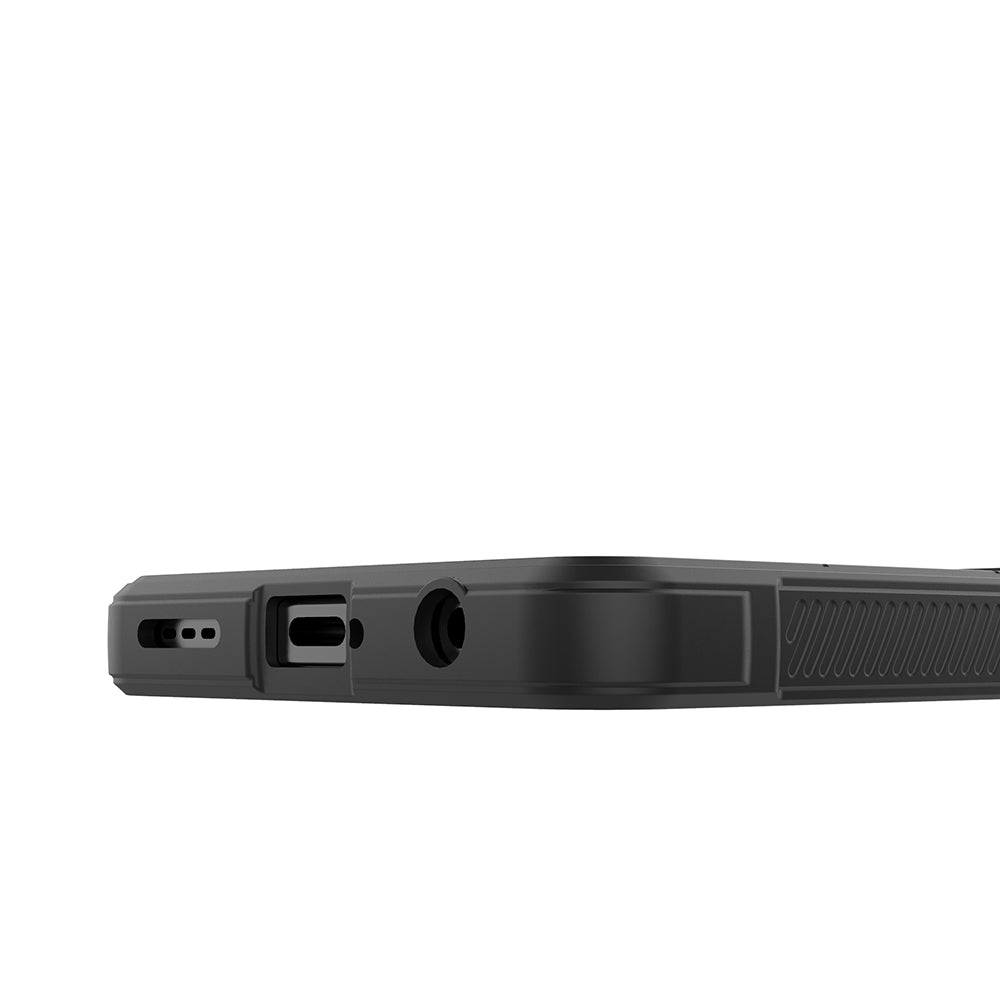 İnfinix Hot 40 Kılıf Esnek TPU Oyuklu Arka Yüzey Tasarımlı Zore Etnik Silikon Kapak Siyah