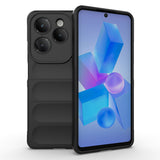 İnfinix Hot 40 Kılıf Esnek TPU Oyuklu Arka Yüzey Tasarımlı Zore Etnik Silikon Kapak Koyu Yeşil
