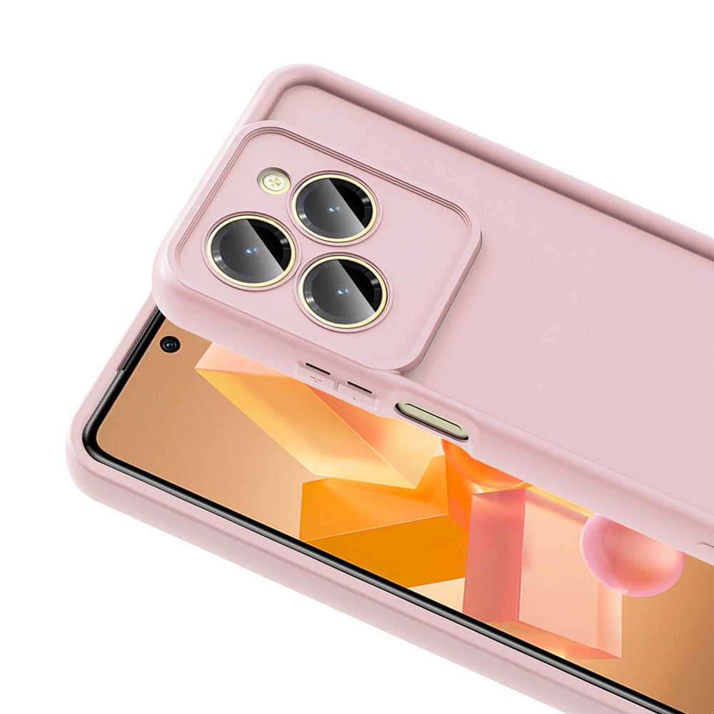 İnfinix Hot 40 Kılıf Kamera Korumalı Zore Ananas Kapak Pembe