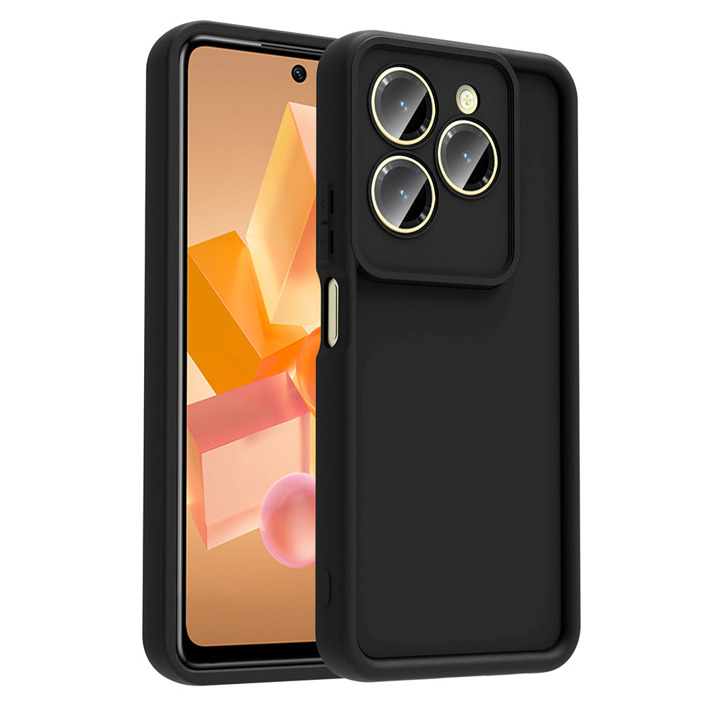İnfinix Hot 40 Kılıf Kamera Korumalı Zore Ananas Kapak Siyah