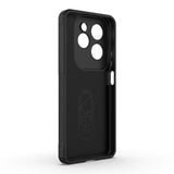 İnfinix Hot 40 Pro Kılıf Esnek TPU Oyuklu Arka Yüzey Tasarımlı Zore Etnik Silikon Kapak Lacivert